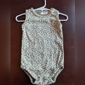 Jamie Kay Organic Cotton Singlet Bodysuit - Hawthorn on Liberty - 1 YR 